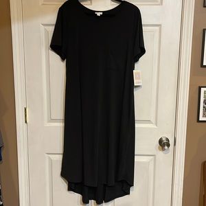 NWT 2XL LuLaRoe Carly Dress Solid Black